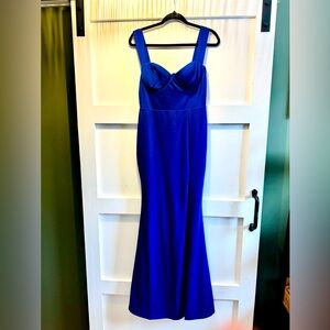 Lulus Bustier Dress - Royal Blue